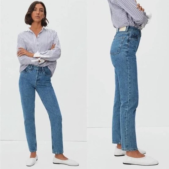 Everlane Denim - NWOT Everlane High Rise Straight Leg The Original Cheeky Jean Size 27